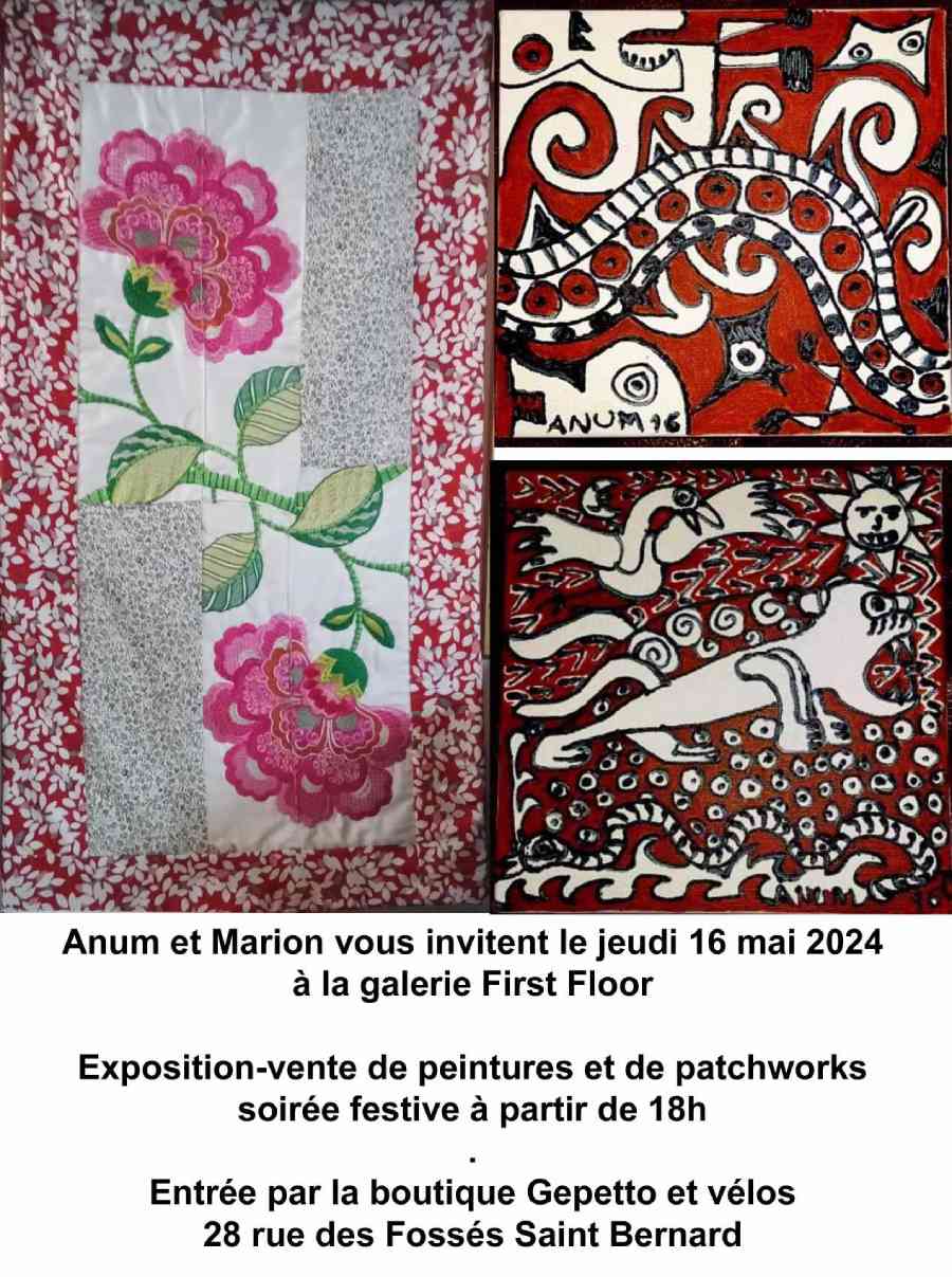 Exposition et Vernissage Marion Patchoisy et Anum